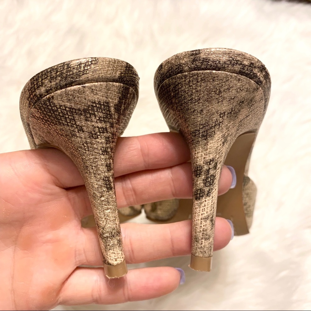 Charles David Lanie metallic snakeskin dress mule - Picture 4 of 6